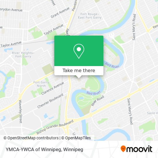 YMCA-YWCA of Winnipeg map