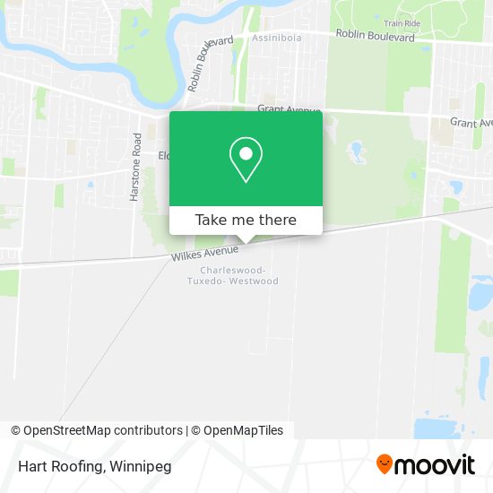 Hart Roofing map