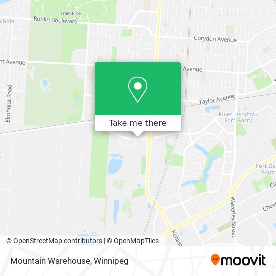 How to get to Mountain Warehouse in Winnipeg by bus