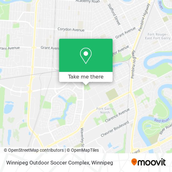 Winnipeg Outdoor Soccer Complex map