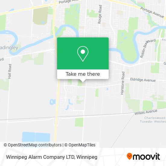 Winnipeg Alarm Company LTD map