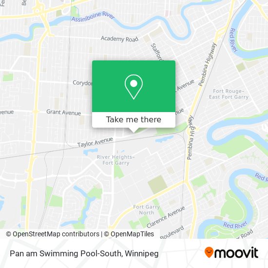 Pan am Swimming Pool-South map