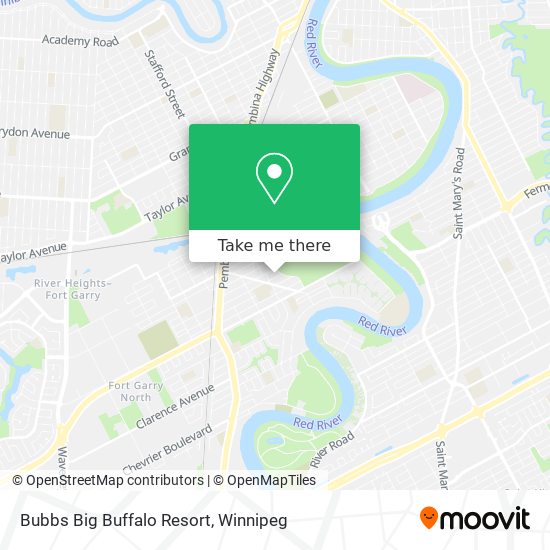 Bubbs Big Buffalo Resort map