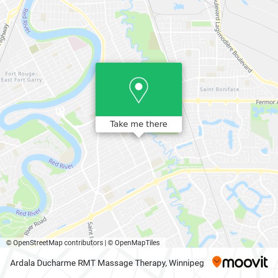 Ardala Ducharme RMT Massage Therapy map
