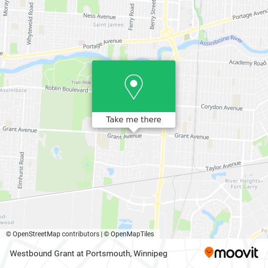 Westbound Grant at Portsmouth map