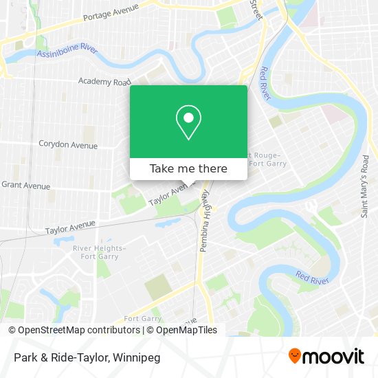 Park & Ride-Taylor map