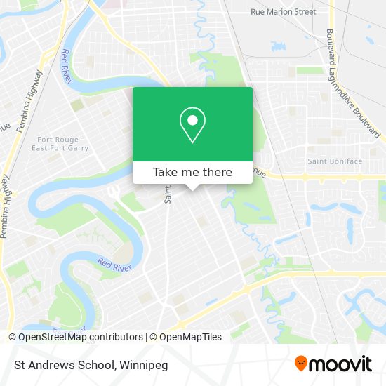 St Andrews School map