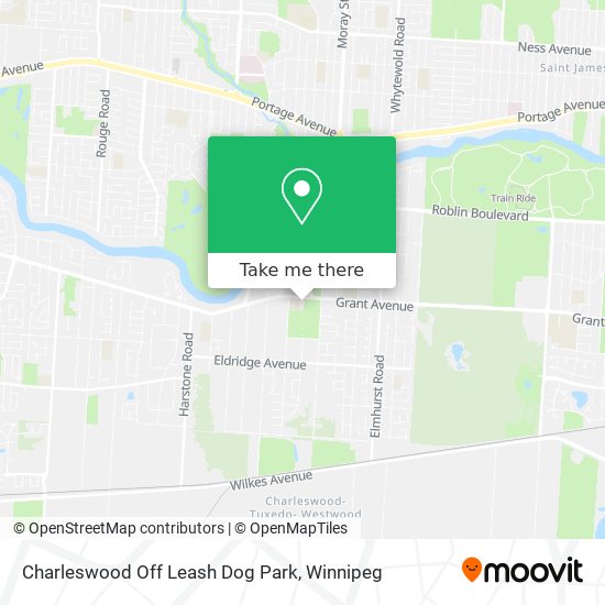 Charleswood Off Leash Dog Park map