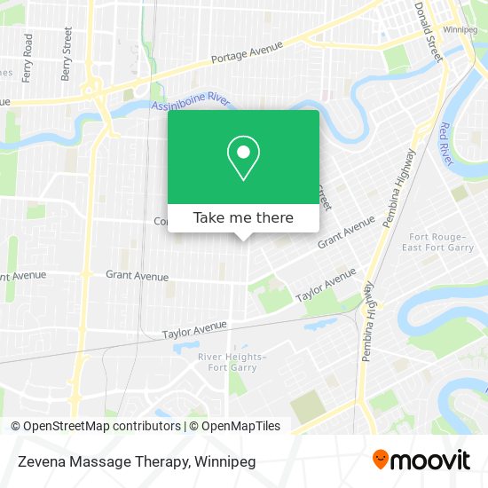 Zevena Massage Therapy map