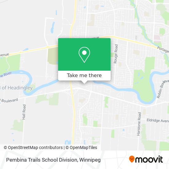 Pembina Trails School Division map