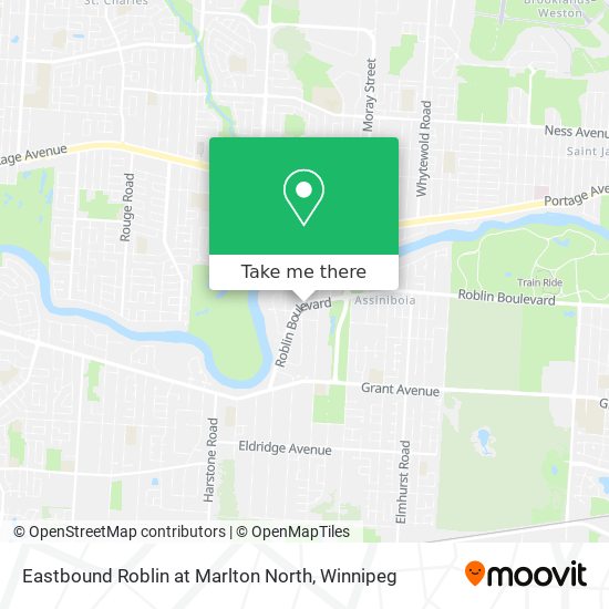 Eastbound Roblin at Marlton North plan