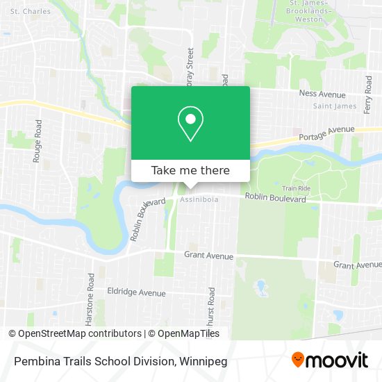 Pembina Trails School Division map