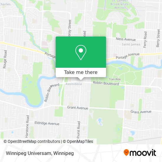 Winnipeg Universam map