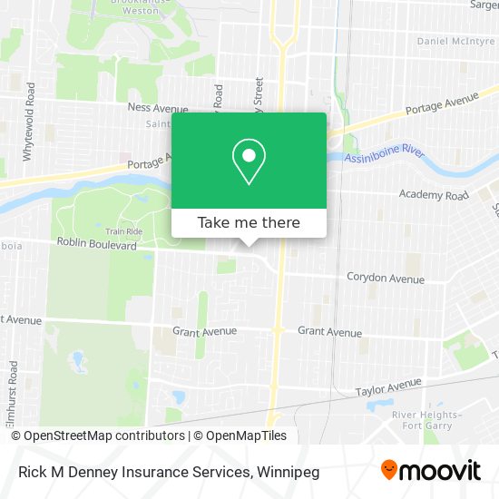 Rick M Denney Insurance Services map