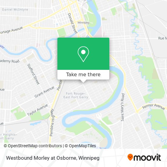 Westbound Morley at Osborne map