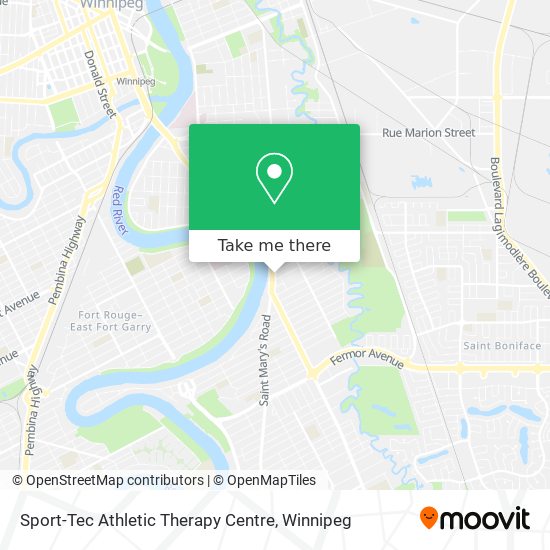 Sport-Tec Athletic Therapy Centre map