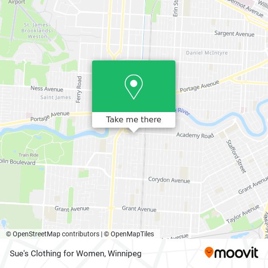 Sue's Clothing for Women map