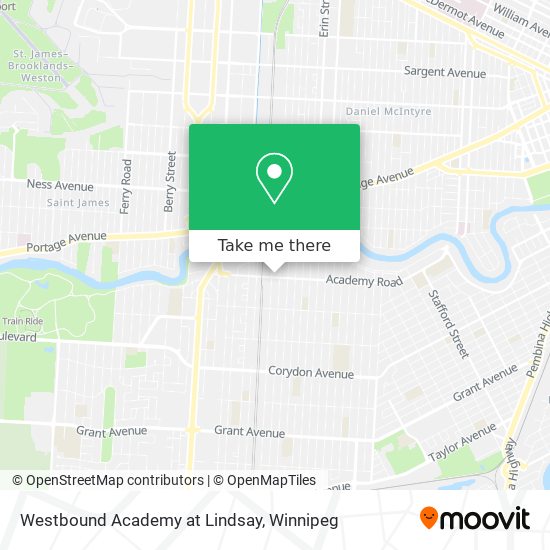 Westbound Academy at Lindsay map