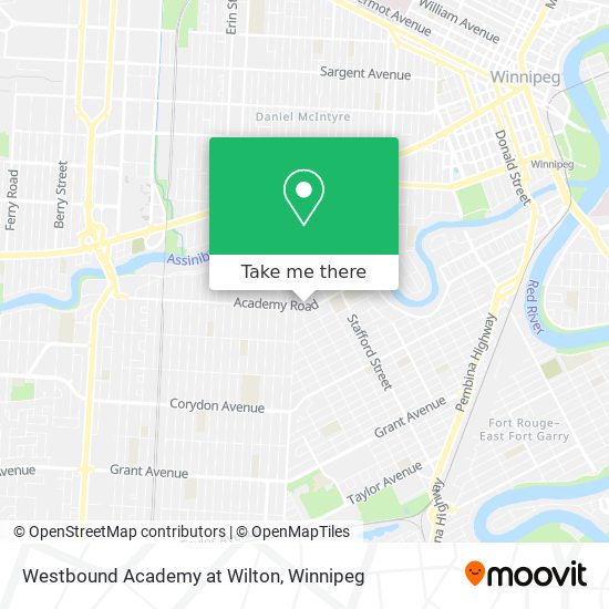 Westbound Academy at Wilton map