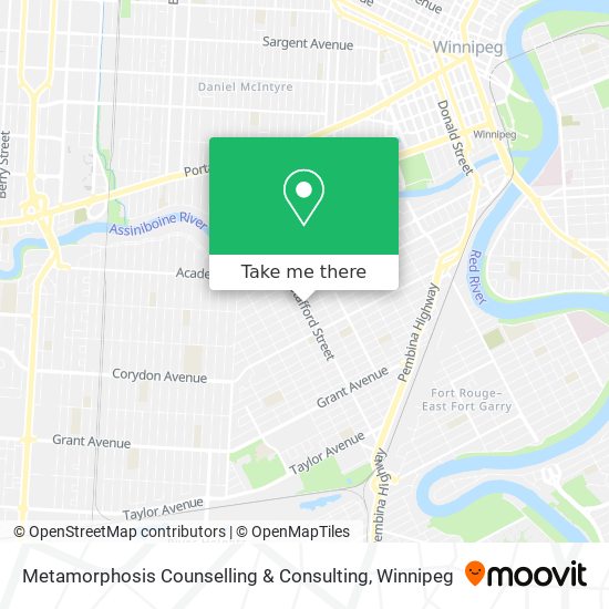 Metamorphosis Counselling & Consulting map