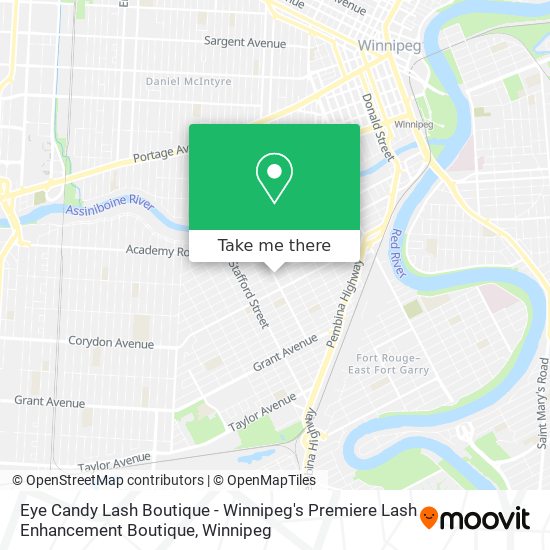 Eye Candy Lash Boutique - Winnipeg's Premiere Lash Enhancement Boutique map