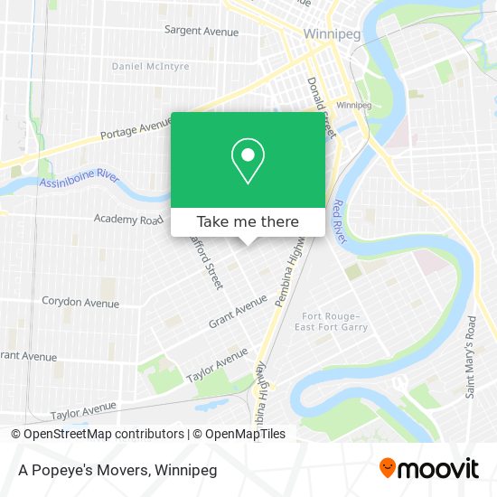 A Popeye's Movers map