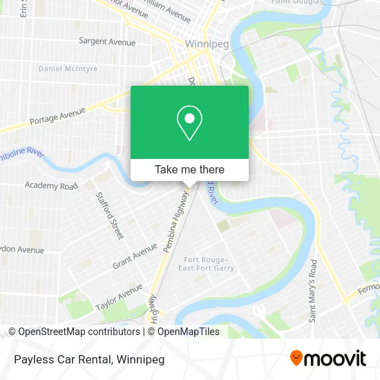 Payless Car Rental map