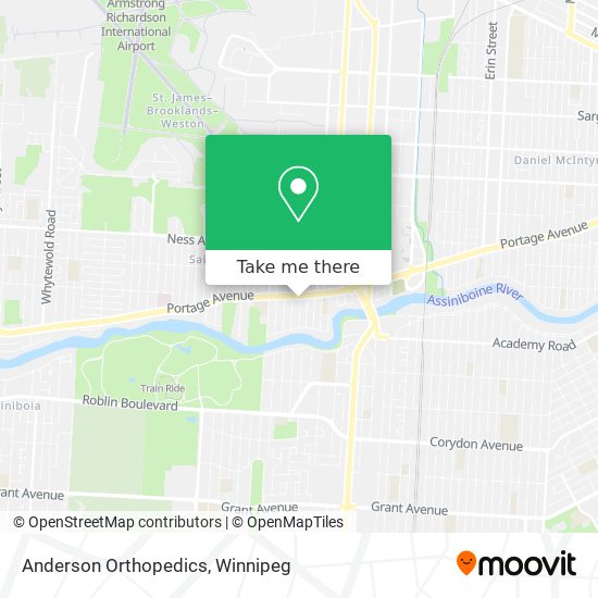 Anderson Orthopedics map