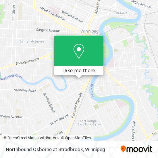 Northbound Osborne at Stradbrook map