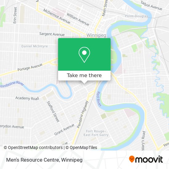 Men's Resource Centre map