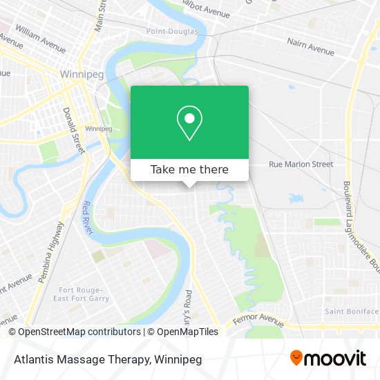 Atlantis Massage Therapy map