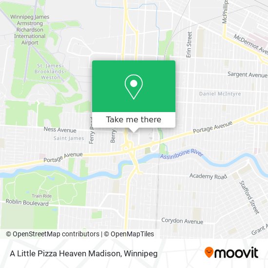 A Little Pizza Heaven Madison map