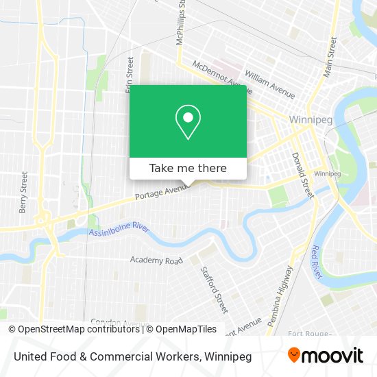 United Food & Commercial Workers map