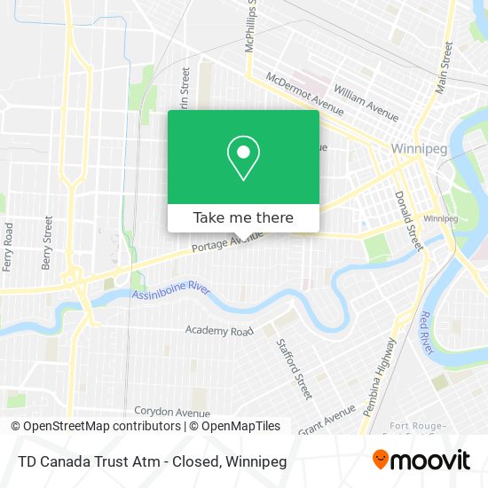 TD Canada Trust Atm - Closed map