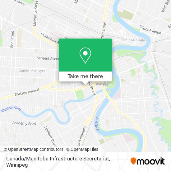 Canada / Manitoba Infrastructure Secretariat map