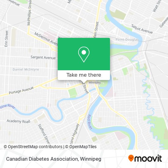 Canadian Diabetes Association map