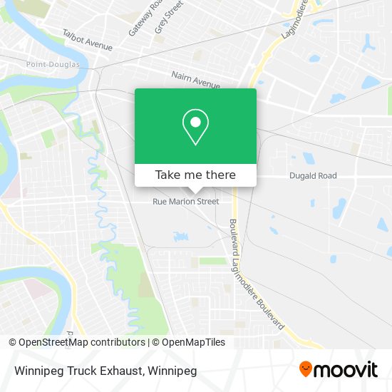 Winnipeg Truck Route Map How To Get To Winnipeg Truck Exhaust By Bus?