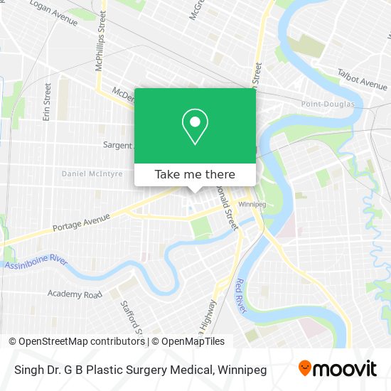 Singh Dr. G B Plastic Surgery Medical map