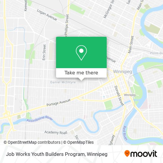 Job Works Youth Builders Program map