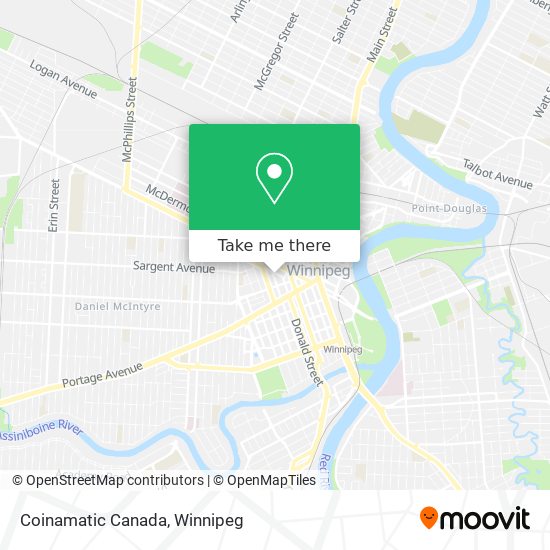 Coinamatic Canada map