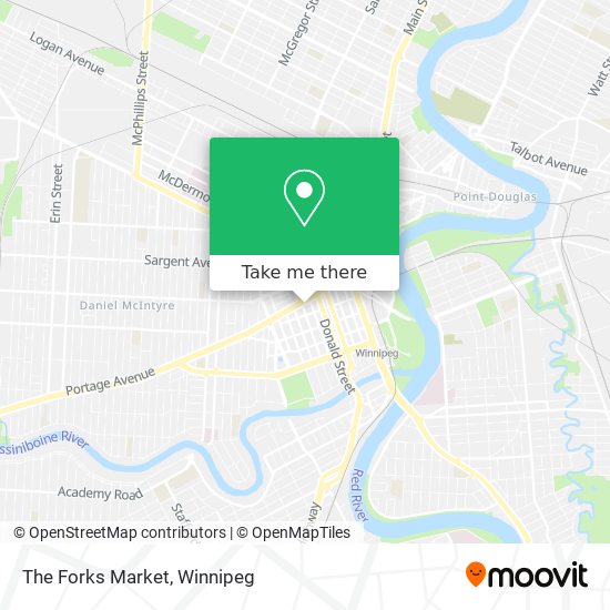 The Forks Market map