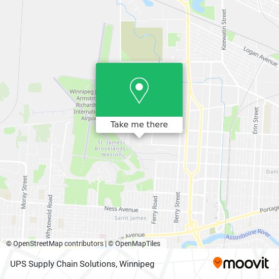 UPS Supply Chain Solutions map