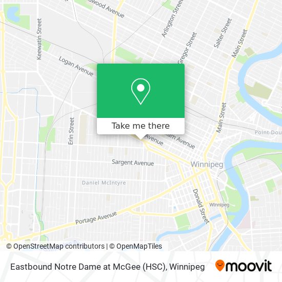 Eastbound Notre Dame at McGee (HSC) plan