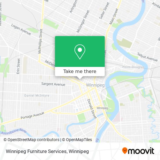 Winnipeg Furniture Services map