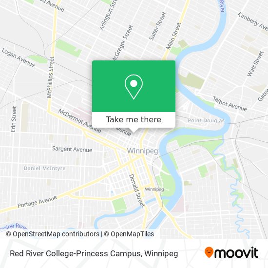 Red River College-Princess Campus map