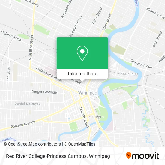 Red River College-Princess Campus map