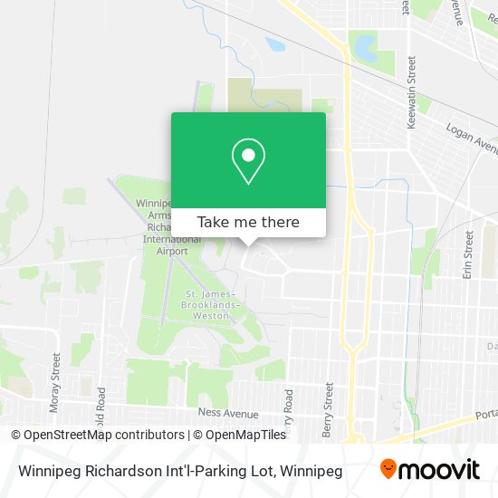 Winnipeg Richardson Int'l-Parking Lot map