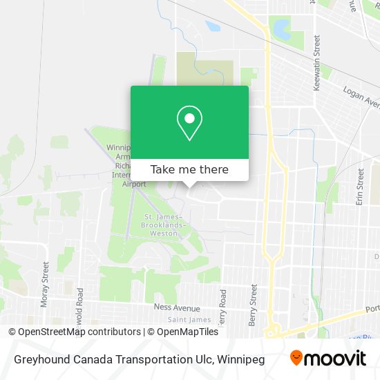 Greyhound Canada Transportation Ulc map