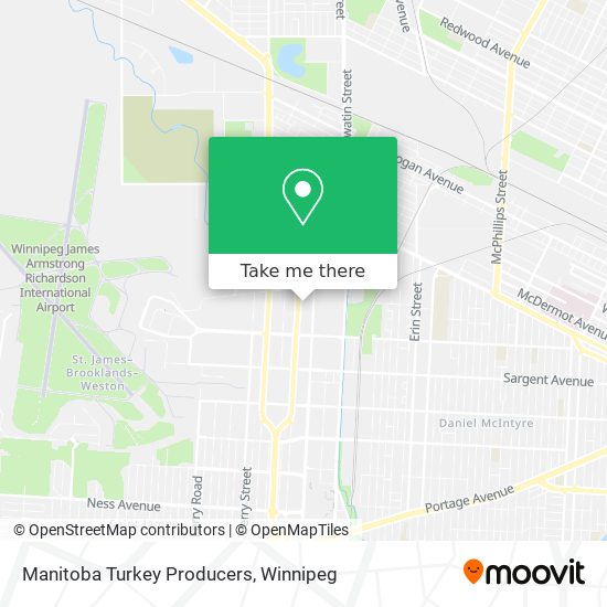Manitoba Turkey Producers map