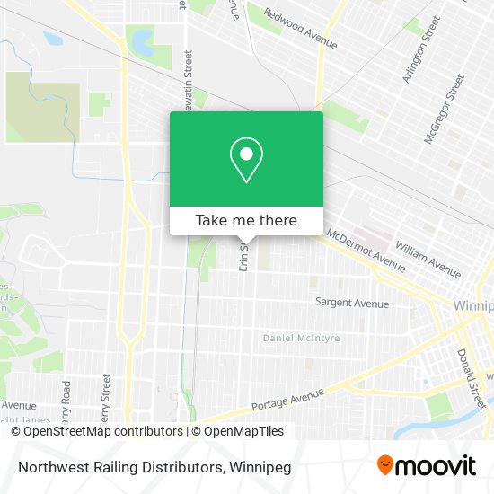 Northwest Railing Distributors map